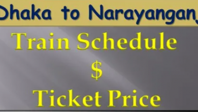 Dhaka to Narayanganj Train Schedule